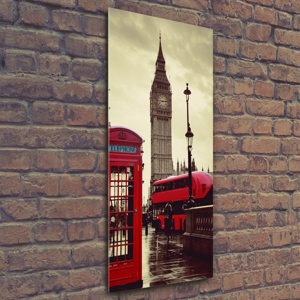 Vertikálny fotoobraz na skle Big Ben Londýn