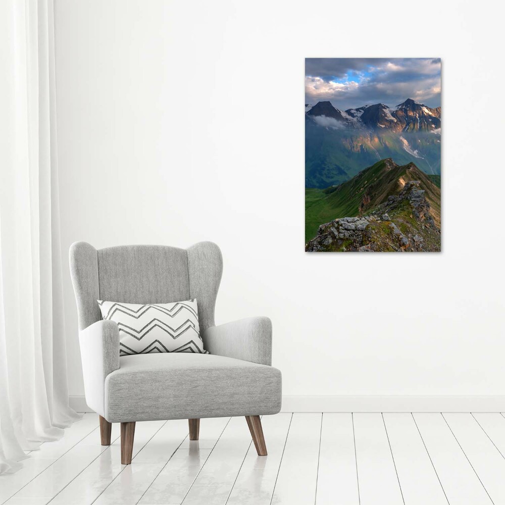 Vertikálny foto obraz sklenený Horské vrcholy