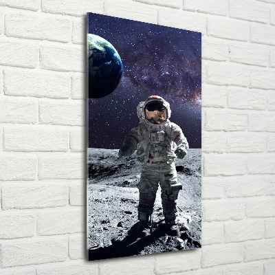 Vertikálny foto obraz sklenený Astronauta