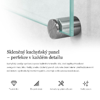 Obklad do kuchyne transparentný