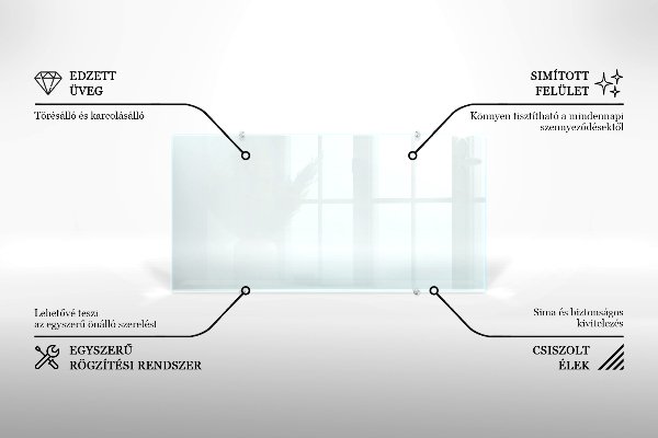 Obklad do kuchyne transparentný