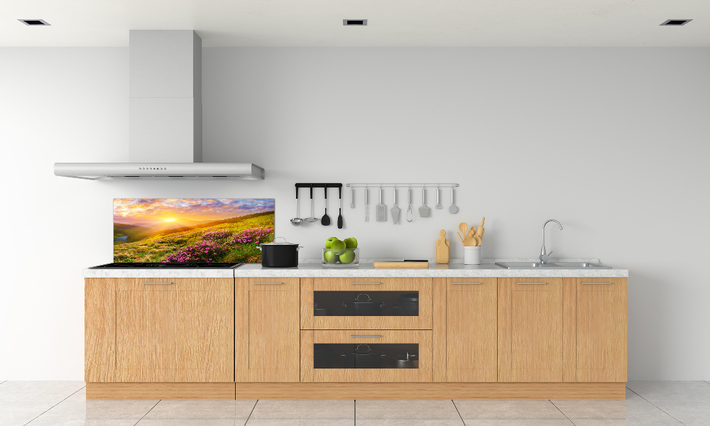 Panel do kuchyne Západ slnka hory