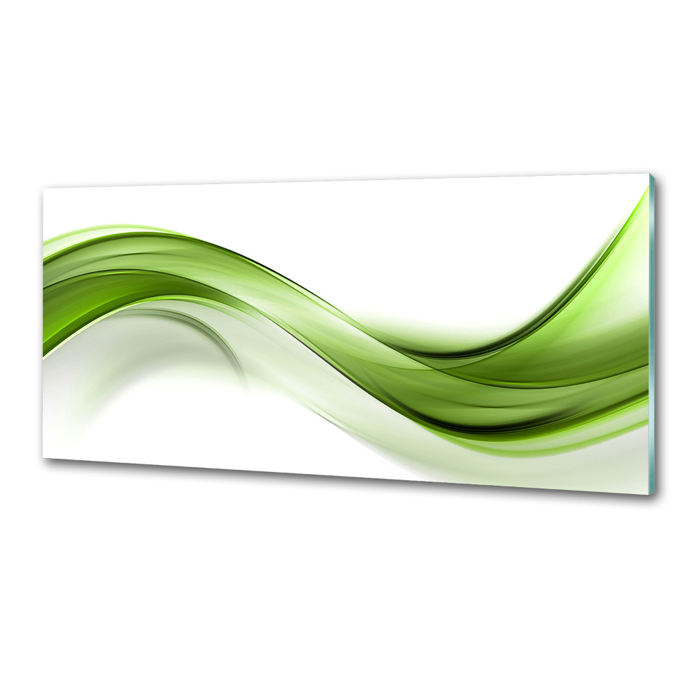 Dekoračný panel sklo Zelená vlna