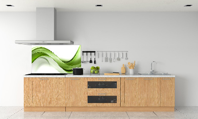 Dekoračný panel sklo Zelená vlna