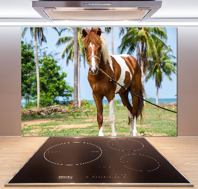 Dekoračný panel sklo Strakatý kôň