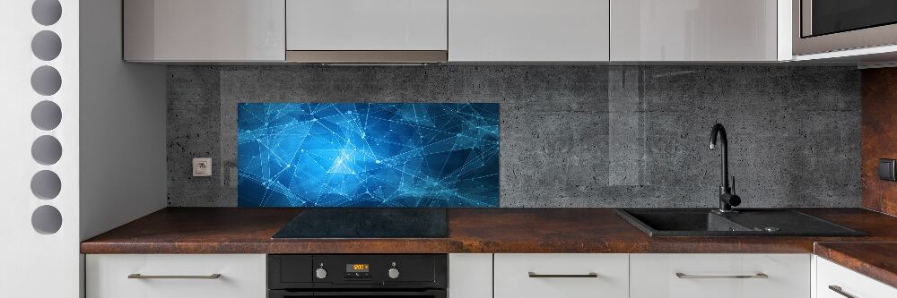 Panel do kuchyne Modrné línia
