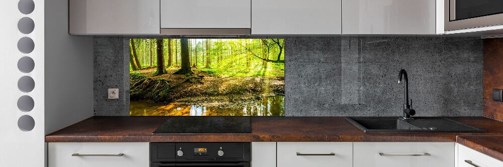 Panel do kuchyne Slnečné lúče les