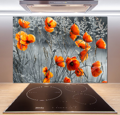 Dekoračný panel sklo Poľný mak
