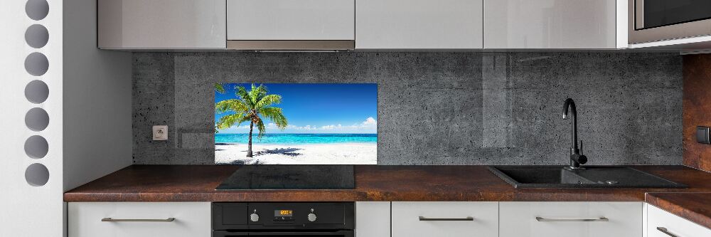 Panel do kuchyne Tropická pláž