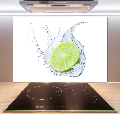 Sklenený panel do kuchyne Limetka