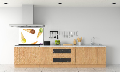 Sklenený panel do kuchyne Zmrzlina