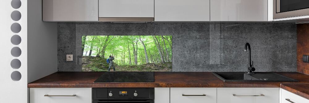 Panel do kuchyne Ornitológ v lese