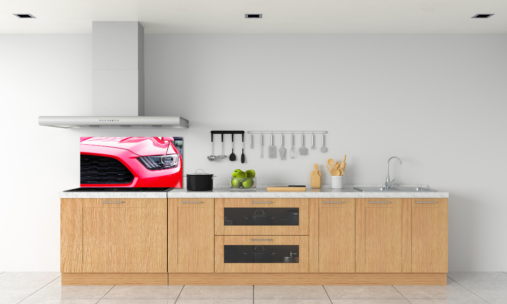Panel do kuchyne Červený Mustang