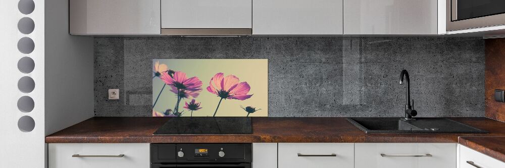 Panel do kuchyne Ružové kvety