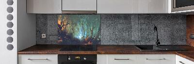 Panel do kuchyne Mýtický les
