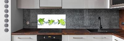 Sklenený panel do kuchyne Limetka