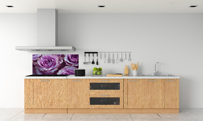 Panel do kuchyne Fialové ruže