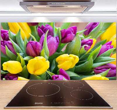 Panel do kuchyne Farebné tulipány