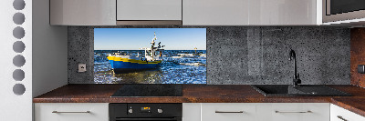 Panel do kuchyne Loď na mori
