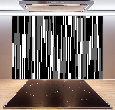 Panel do kuchyne Čiernobiele línia