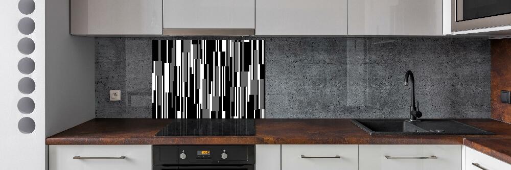 Panel do kuchyne Čiernobiele línia