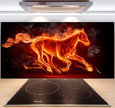 Panel do kuchyne Kôň v plameňoch