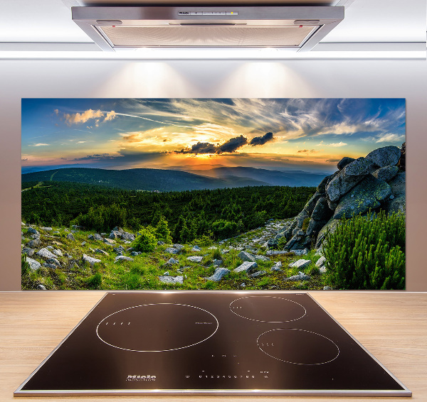 Panel do kuchyne Horské panorama