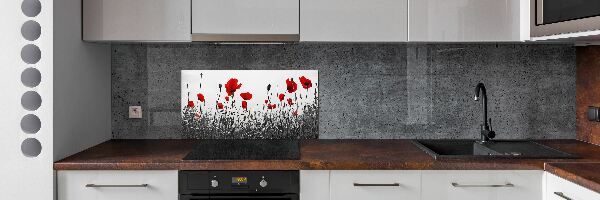 Panel na stenu tvrdené sklo Maky