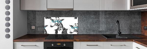 Panel do kuchyne Žieravé v okuliaroch