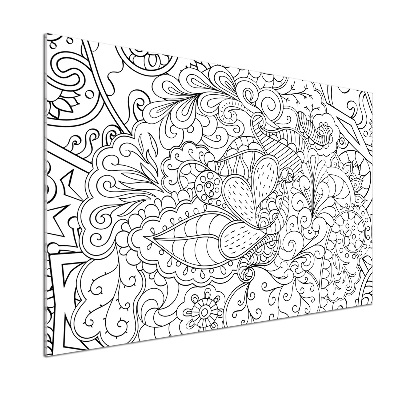 Sklenený panel do kuchynskej linky Ornamenty