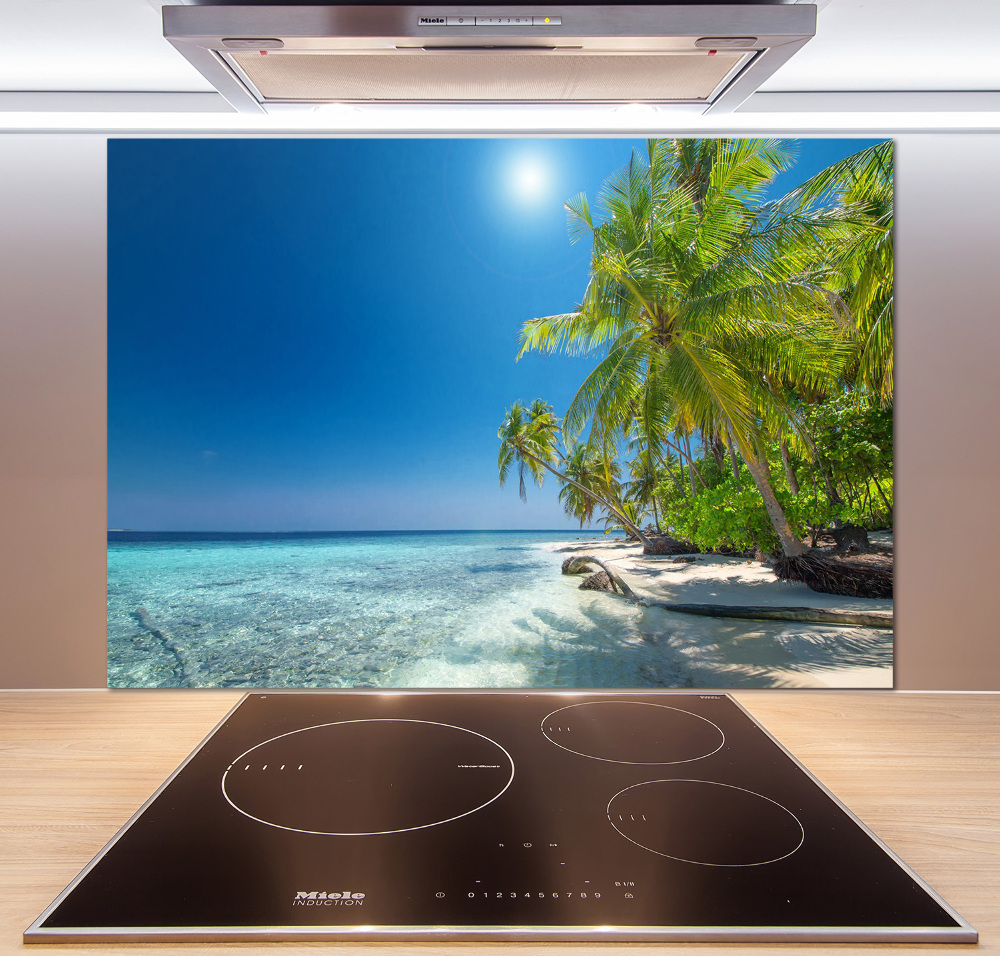 Panel do kuchyne Maledivy pláž