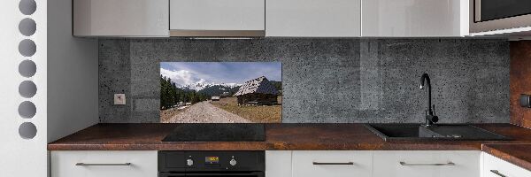 Panel do kuchyne Domček v horách