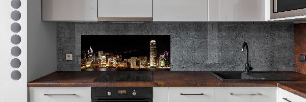 Panel do kuchyne Nočný Hongkong