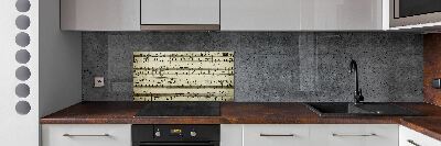 Panel lacobel Noty na osnove