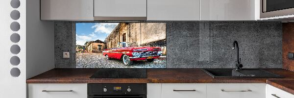 Panel do kuchyne Červený Chevrolet