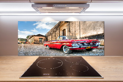 Panel do kuchyne Červený Chevrolet