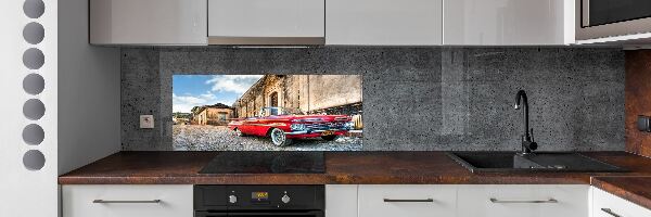 Panel do kuchyne Červený Chevrolet