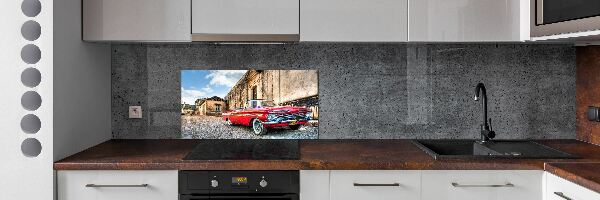 Panel do kuchyne Červený Chevrolet