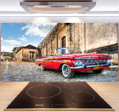 Panel do kuchyne Červený Chevrolet