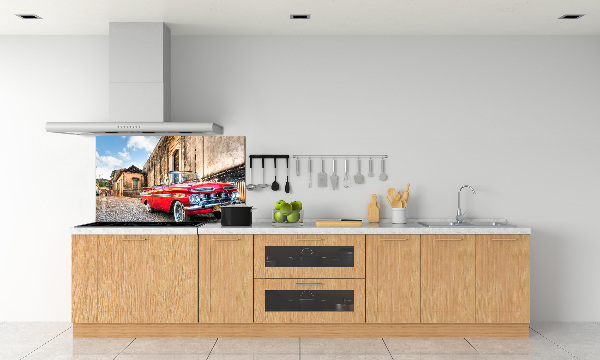 Panel do kuchyne Červený Chevrolet