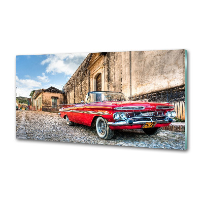 Panel do kuchyne Červený Chevrolet