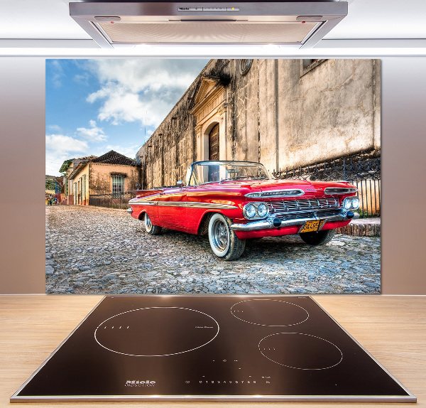 Panel do kuchyne Červený Chevrolet