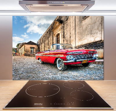 Panel do kuchyne Červený Chevrolet