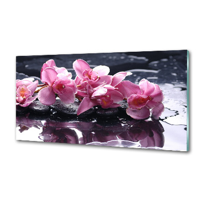 Panel do kuchyne Ružová orchidea