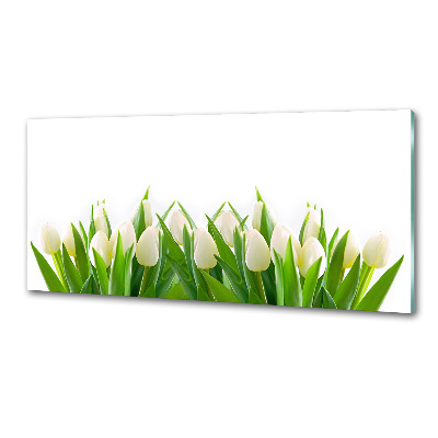 Panel do kuchyne Biele tulipány