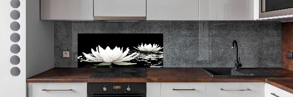 Dekoračný panel sklo Vodné ľalie