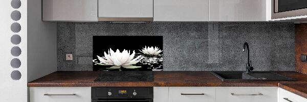 Dekoračný panel sklo Vodné ľalie