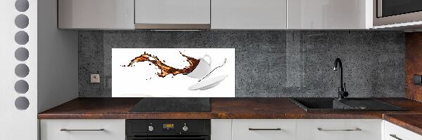 Dekoračný panel sklo Rozliata káva