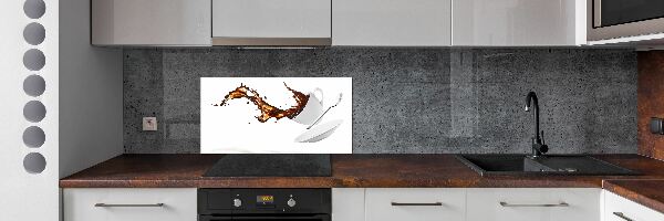 Dekoračný panel sklo Rozliata káva