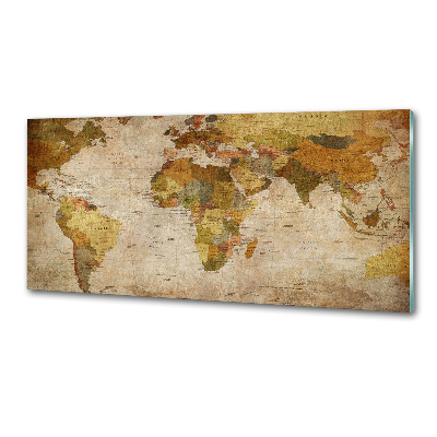 Panel do kuchyne Politická mapa
